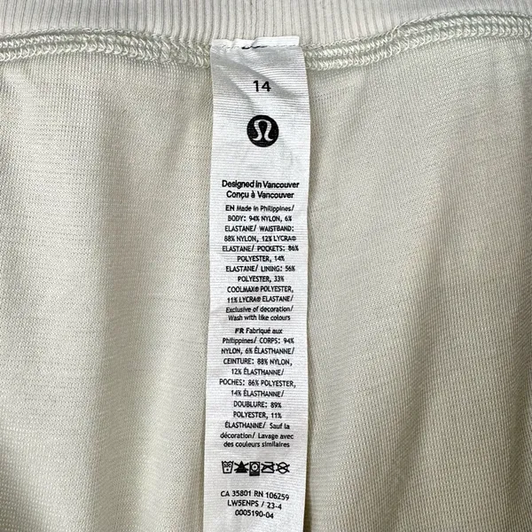 Lululemon Dance Studio Joggers Bone Off White Size 14 Like New - Image 13