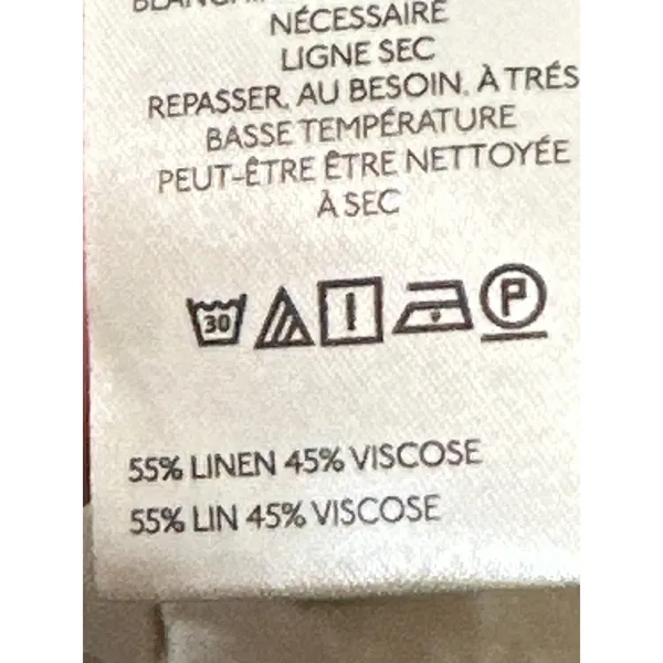 Anthropologie Pilcro Linen Cargo Pants Ivory Wide Leg NWT XL - Image 11