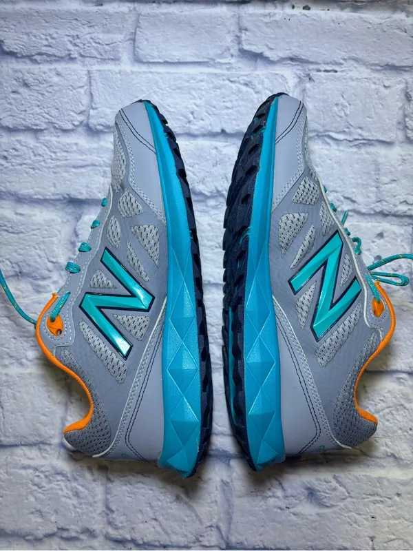 New Balance 512 Running Shoes Womens Size 8.5 Sneakers Teal Blue Orange - Image 11
