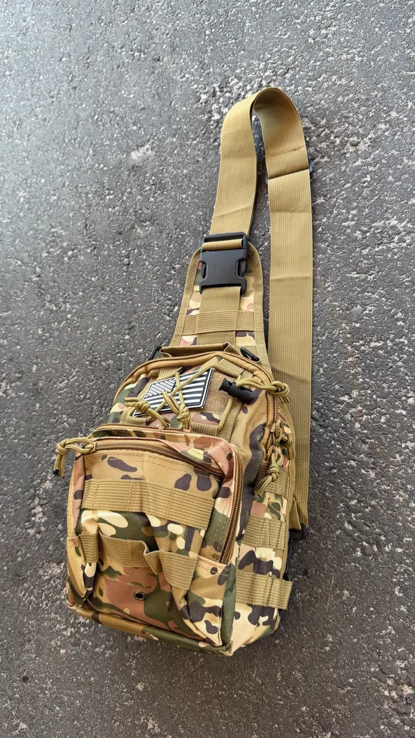 Tactical EDC shoulder bag carrier. ✅✅✅🔥🌴 Green - Image 8