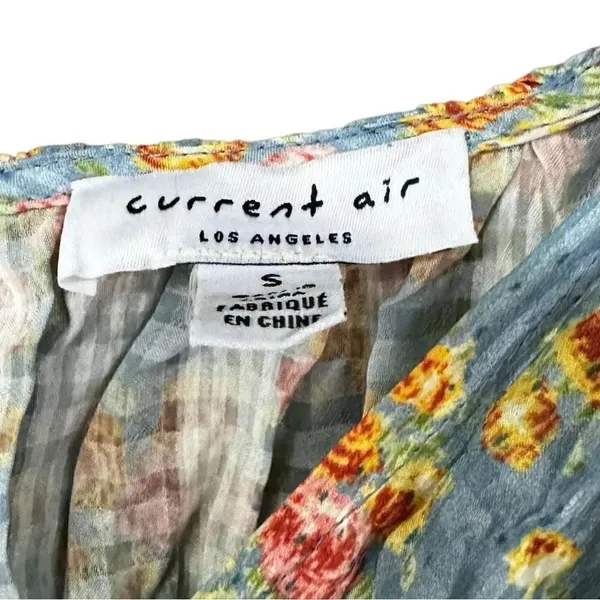 Current Air Anthropologie Ruffle Ditsy Floral Dress Size S - Image 4