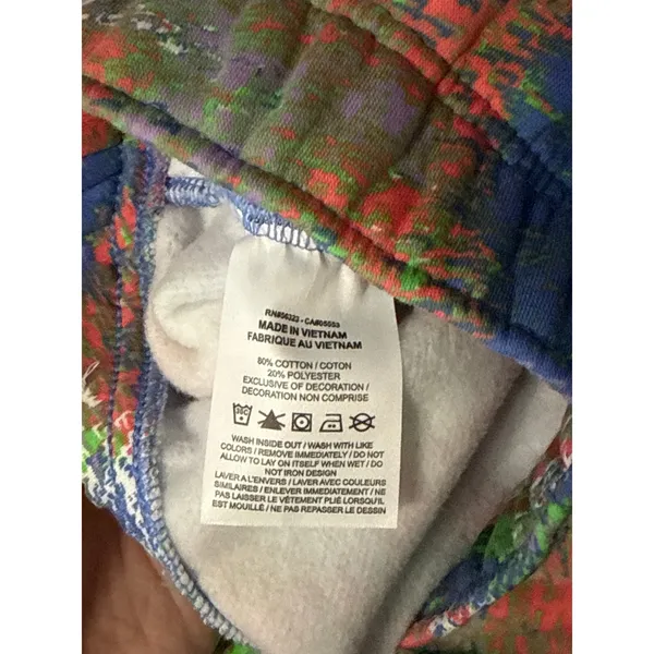 Nike‎ Essential Fleece Joggers Abstract Digital Print Streetwear Dopamine Retro - Image 7