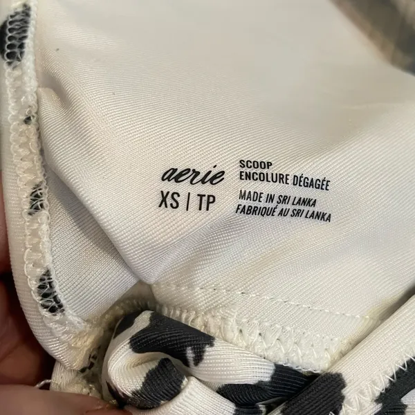 Aerie Leopard Print Scoop Bikini Top NWT – XS - Image 4
