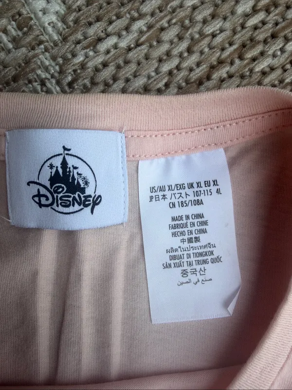 Disney Light Pink Castle Graphic Tee - Image 2