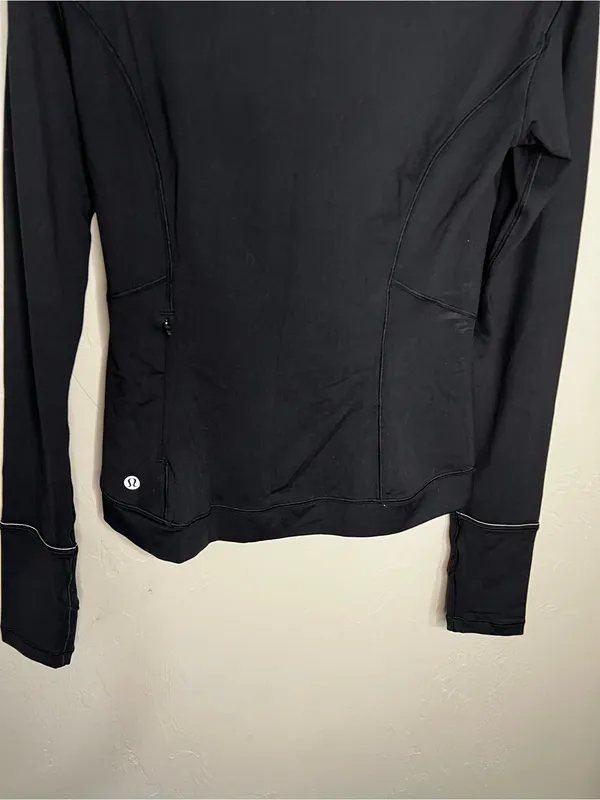 Lululemon Close To‎ Crossing Black Rulu Long Sleeve Athletic Top - Image 8