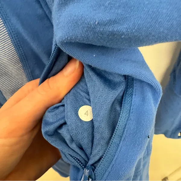 Lululemon Blue Zip Up Sweatshirt - Image 5
