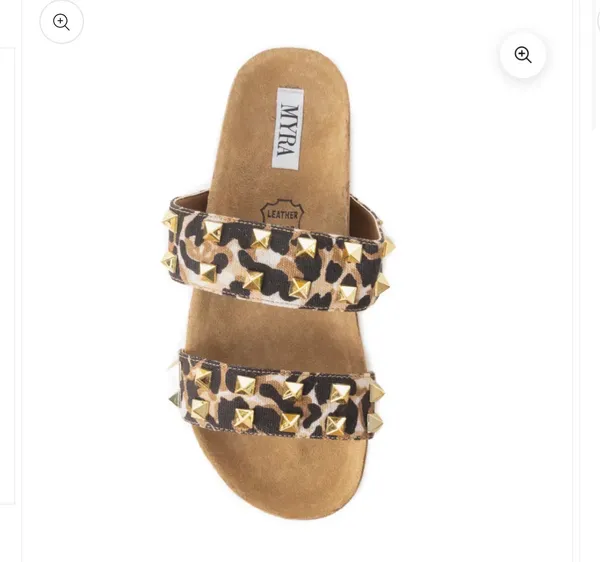 Myra Bags Leopard Bubble Sandals - Image 4