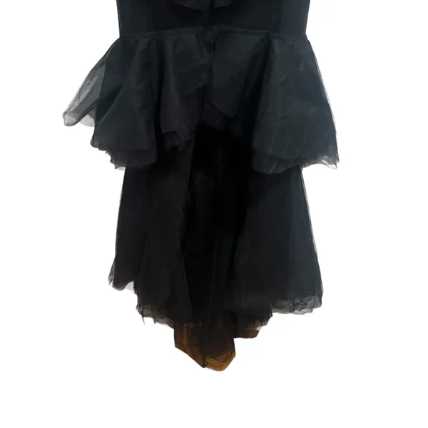 NEW NWT Michael Costello X Revolve Alai Strapless Tulle Maxi Gown In Black - Image 7