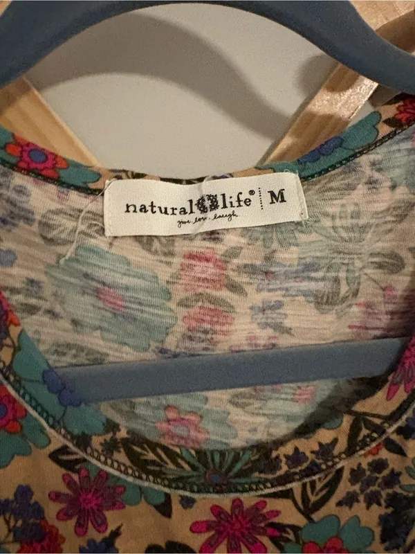 Natural Life Cotton Floral Midi Dress size Medium - Image 5