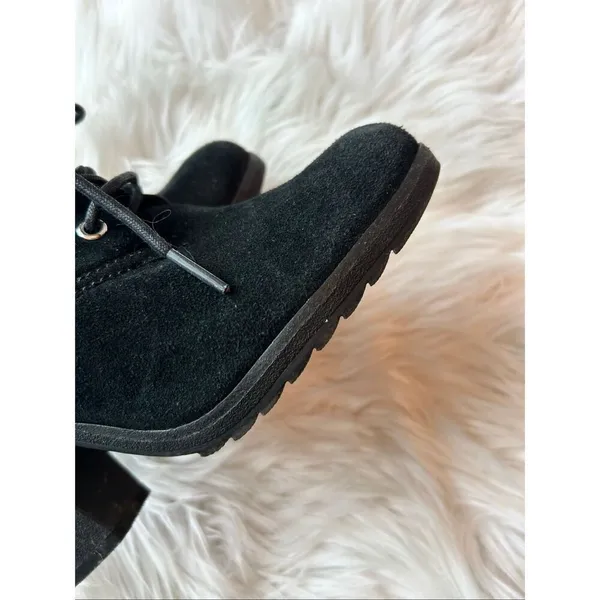 Michael Kors Suede Black High Heeled Elliot Boots Retailed $189 size 8 M suede - Image 7