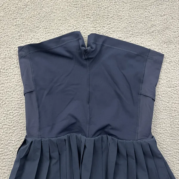 Lululemon High Rise Pleated Tennis Skirt Skort True Navy Athletic Women's 10 - Image 4