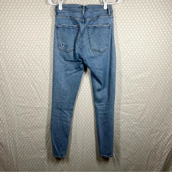 Agolde Light Wash Mid Rise‎ Skinny Jeans - Image 4