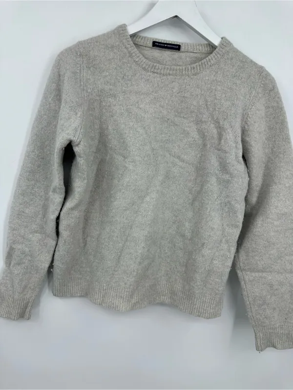 Brandy Melville Gray Boho Sweater One Size - Image 4
