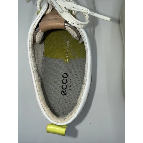 ECCO Soft Hydromax Women's‎ Leather Golf Shoes Size 41 Or 10.5 Extra Wide - Image 4