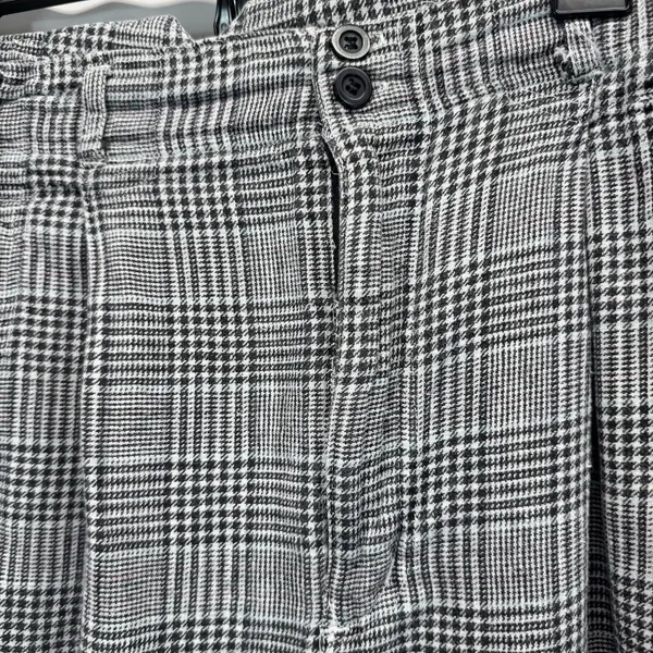 Gitano Plaid Pants 80s Sz 16 Waist 30” To 34” Grunge Academic Paperbag Baggy - Image 5