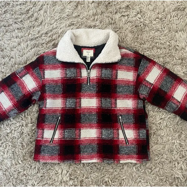 Forever 21 Plaid Fleece Pullover - Image 2