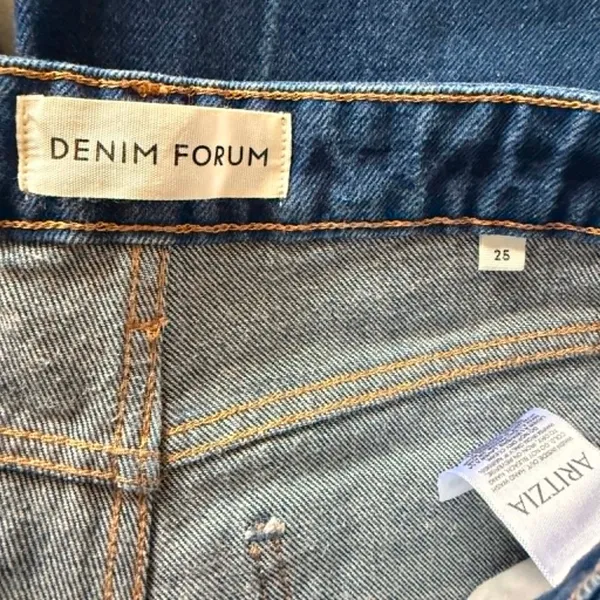 Aritzia Denim Forum Kai Mid Rise Baggy Barrel Jeans Heavyweight Pure Cotton 25 - Image 4