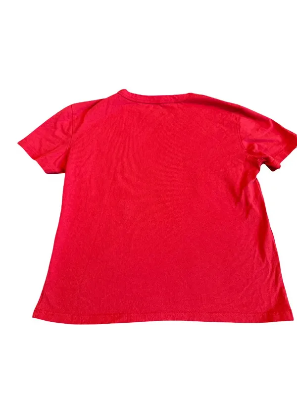 Zara Red Graphic Baby Tee Los Angeles California Short Sleeve Size Small - Image 5