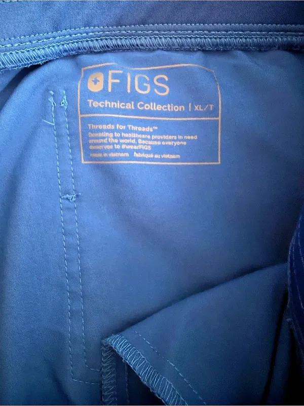 FIGS Technical Collection Zamora Blue Jogger Pants XL Tall - Image 3