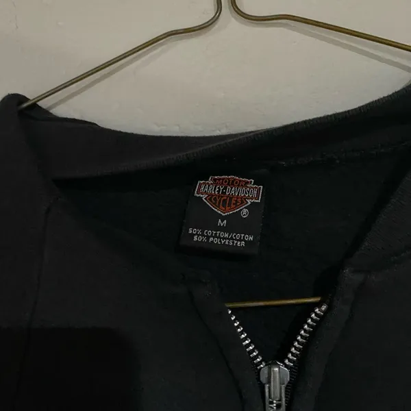 Harley zip up sweater medium - Image 2