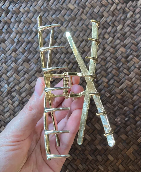 Gold Metal Hair Clip - Image 4