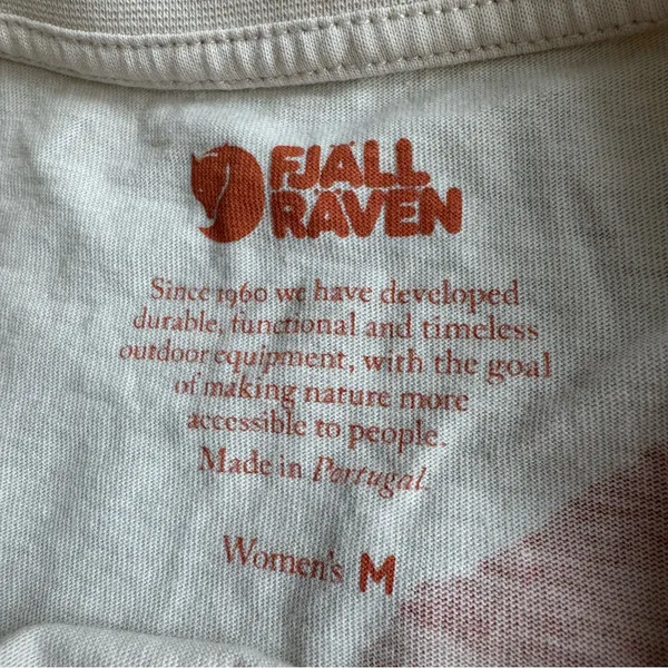 Fjallraven Walk With Nature Graphic Tee in Pale Yellow - Image 7