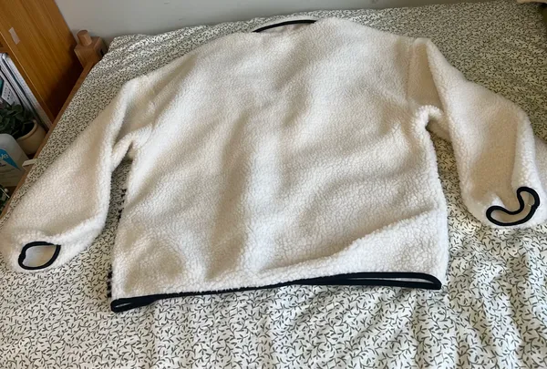 Black And White Quarter-Zip Pullover Fleece - Image 3