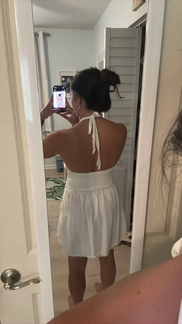 American Eagle Halter top white dress - Image 2