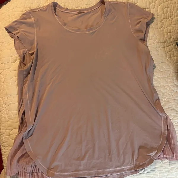 Lululemon Pink Short Sleeve Top - Image 3
