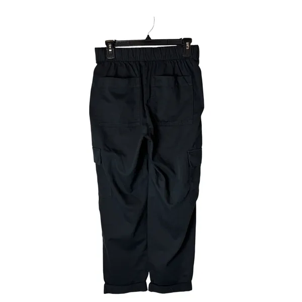 Gap Cargo Pants Women Small Black Elastic Waist Broken Twill Utility Streetwear - Image 3