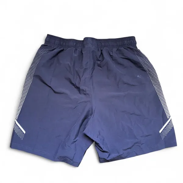 Under Armour Men Woven Graphic Athletic Shorts Drawstring Interior Sz L Navy Blue Sporty Gorpcore Preppy Minimal wear as pictured - Image 3