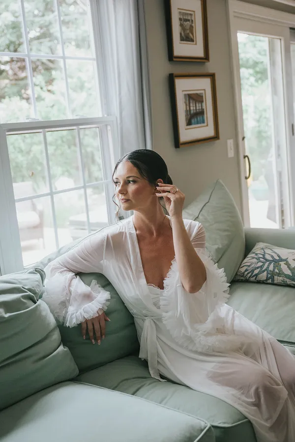 White Sheer Robe Size XS - Image 2