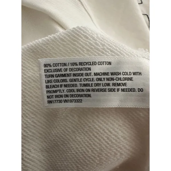 Parke x Target cream French terry cotton mockneck pullover sweatshirt NWT - Image 4