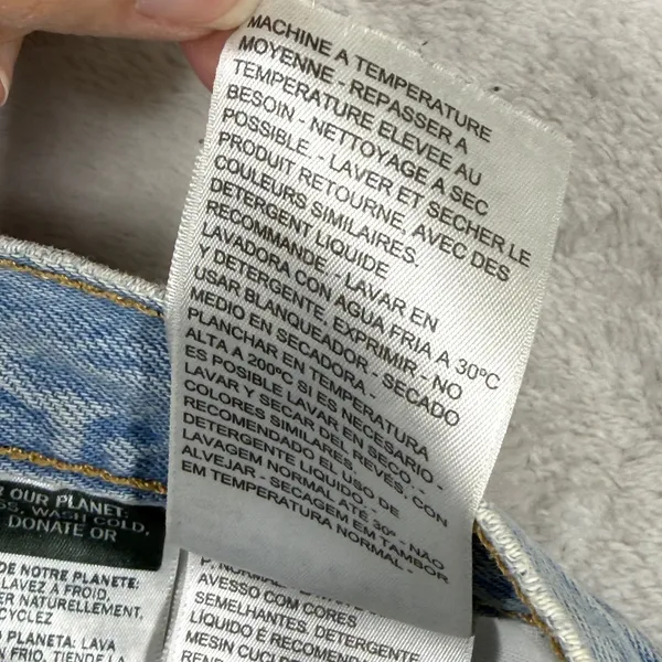 Levis Premium 501 Original Light Wash High Rise Cut Off Denim Shorts Womens 26‎ - Image 11