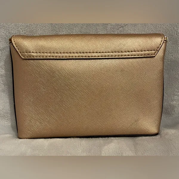 Kate Spade Sally Newbury Lane Rose Gold Crossbody Clutch Metallic Evening - Image 3