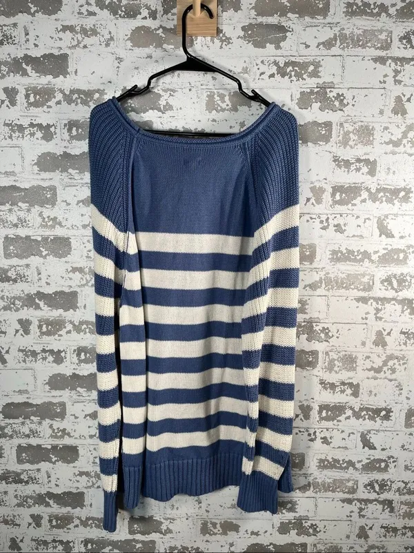 Aerie | women striped rolled neck knitted sweater square neck - Image 8