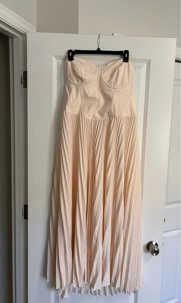 New Showpo Loretta Midi Dress Lace Up Bustier Pleated Dress Size 14 MSRP $129 - Image 8