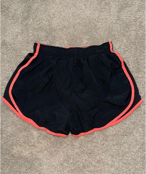 Nike Dri-Fit Women’s Shorts Small Black and Salmon - Image 2