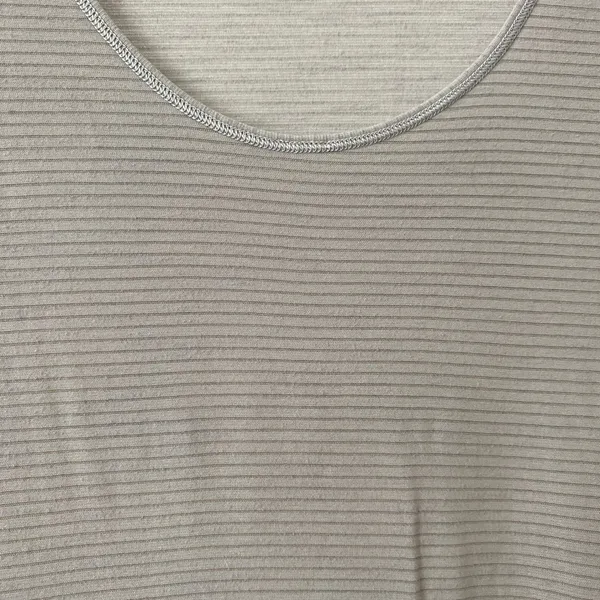 Lululemon S Gray Striped Short Sleeve Scoop Neck T-Shirt Loungewear Dress - Image 5