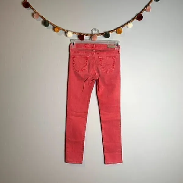 Adriano Goldschmied red acid wash Stevie Ankle jeans - Image 3