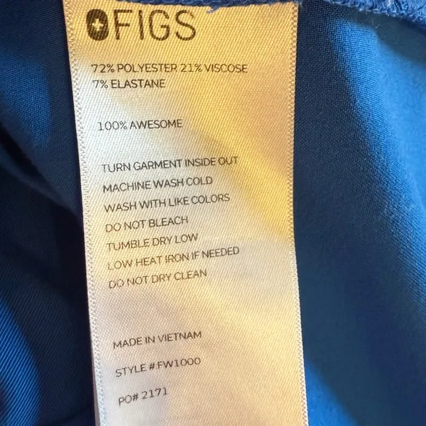Figs Catarina One-Pocket Scrub Top Sz XS - Image 6