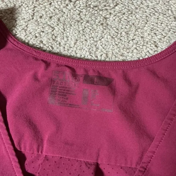 5.11 Tactical Womens Sleeveless V-Neck Utility Top‎ Berry Wine Red Size Large - Image 4