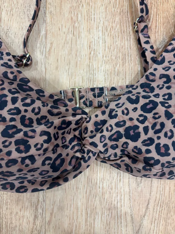 Shade & Shore Bikini Top Cheetah Print - Image 2