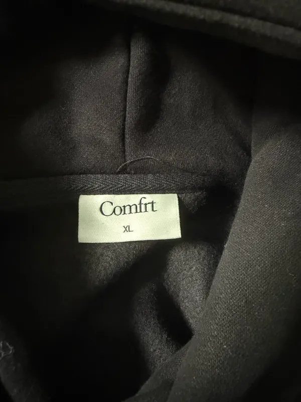  Comfrt Black Travel Essentials Hoodie - Image 3
