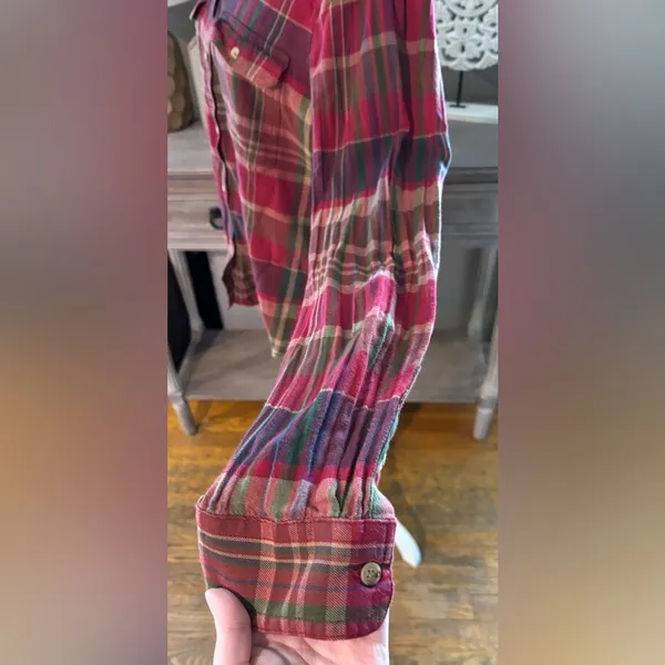 Chaps Plaid Button Down - Image 3