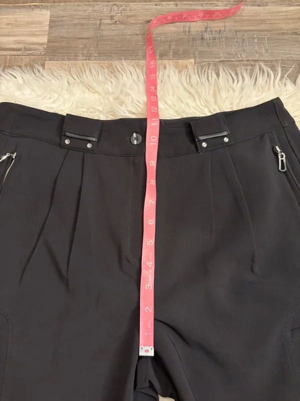 NWOT Jamie Sadock stretch capri golf pants multi pocket black 8 - Image 6