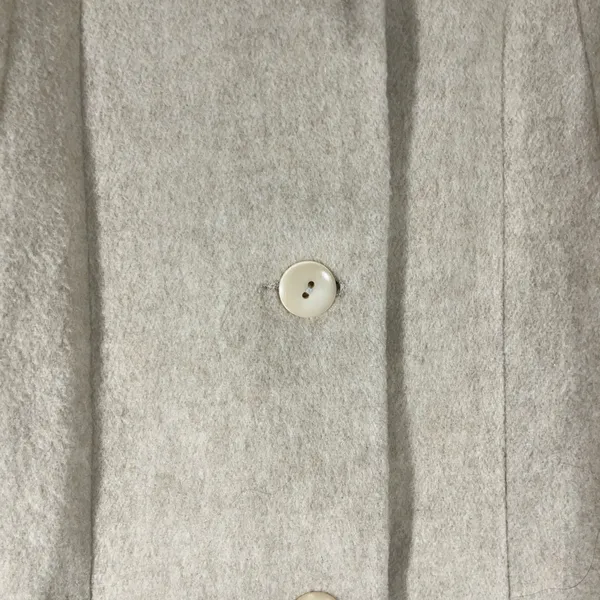 VTG MICHELLE FRANCIS 80’s WOOL BLEND LADIES COAT MADE‎ IN USA XL CREAM PREOWNED - Image 3