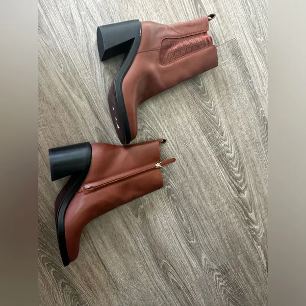 Sarto Franco Sarto Paula Brown Chelsea‎ Ankle Boots Size 8 New - Image 5