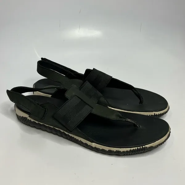 Sorel out‎ and about plus sling back thongs black & cream size 8.5 - Image 2