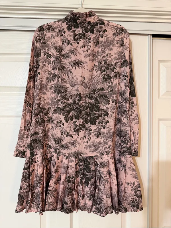 TUCKERNUCK Tate Dress in Lilac Pink Toile - Image 5